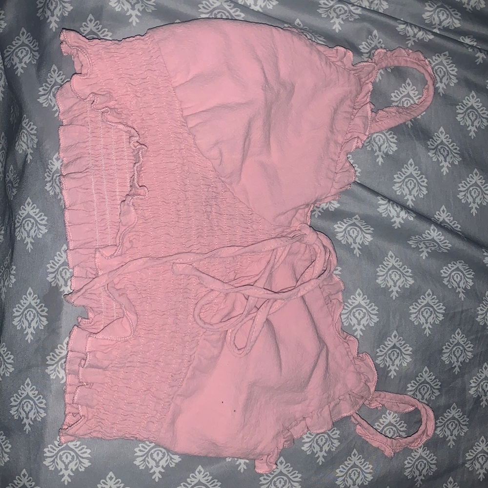 light pink tank top